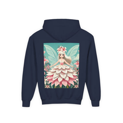 Lily Fairy in Bloom Youth Hooded Sweatshirt – Grace, Beauty & Gentle Magic