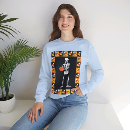 Candy Corn Skeleton Unisex Heavy Blend™ Crewneck Sweatshirt