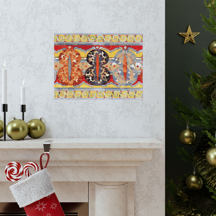 Reproduction of the Shield Frieze by Emile Gilliéron Premium Matte Horizontal Posters