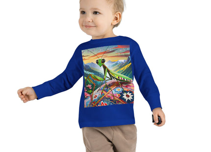 The Joyful Mantis Toddler Long Sleeve Tee