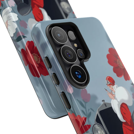 🚗🌺 The Lady Of The Grand Touring Car Phone Case – Art Deco Motoring Elegance