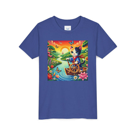 Sailor Kitten’s River Adventure Youth Short Sleeve Tee