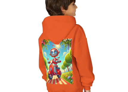 The Traveling Robot Youth Heavy Blend Hooded Sweatshirt