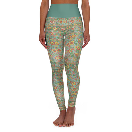 Examples of Chinese ornament, Pl.09 by Owen Jones High Waisted Yoga Leggings (AOP)
