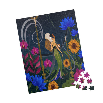 🌙🕯️ The Lady Of The Midnight Garden Puzzle – Art Deco Nocturne