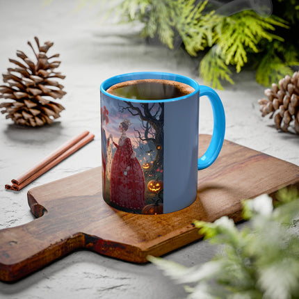 ♥️🎃 The Queen Of Hearts Halloween Masquerade Colorful Mug – Royal Halloween Fantasy