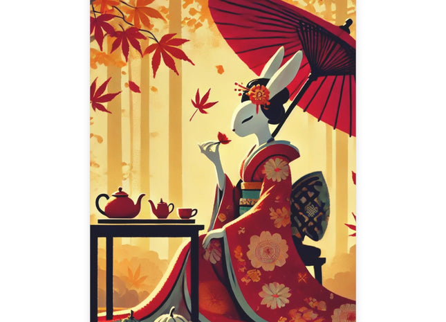 Theatrical Harvest Rabbit Postcards (envelopes included) - Bundles of 10, 30, 50 Pieces