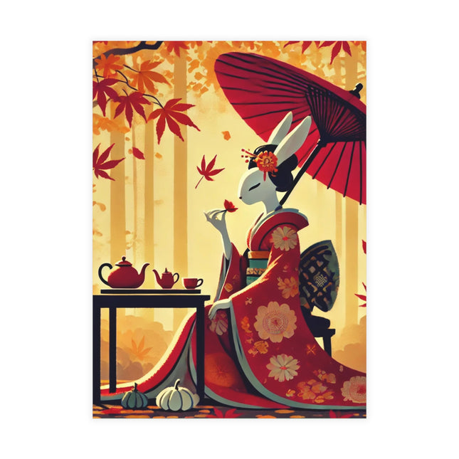 Theatrical Harvest Rabbit Postcards (envelopes included) - Bundles of 10, 30, 50 Pieces