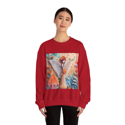 Zinnia Fairy Unisex Heavy Blend™ Crewneck Sweatshirt