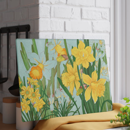 Daffodil by Tanigami Kônan Glass Cutting Board