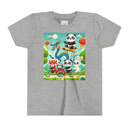 Rolling Along Together Youth Short Sleeve Tee