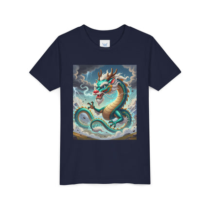 Tibetan Dragon in Battle Youth Short Sleeve Tee