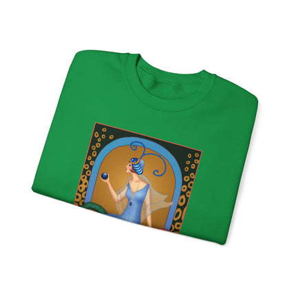 September & Sapphire (from the Gem Series) by Sofia Chiostri Heavy Blend™ Crewneck Sweatshirt