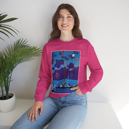 Fireworks in Venice by George Barbier Heavy Blend™ Crewneck Sweatshirt