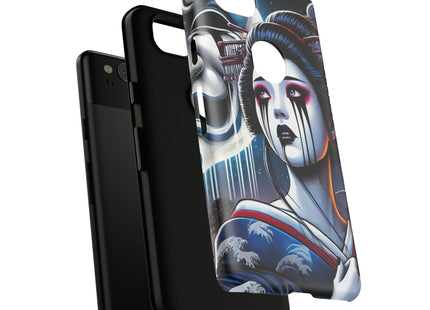 Geisha’s Black Ink Tears Phone Cases