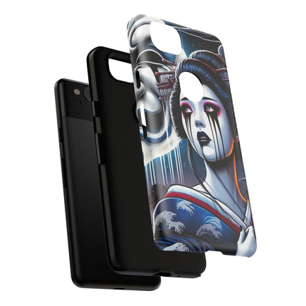 Geisha’s Black Ink Tears Phone Cases