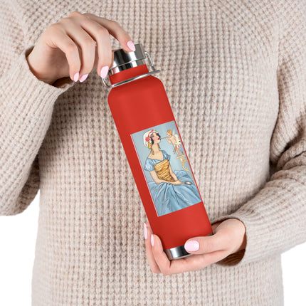 The Enchanting Painter: A Fairy's Artistic Touch Copper Vacuum Insulated Bottle, 22oz