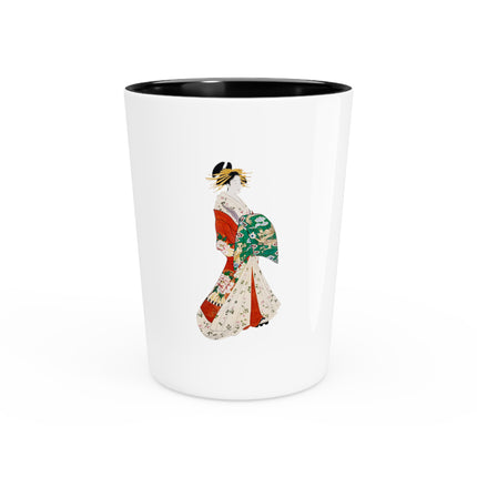 Japanese Woman by Hosoda Eishi Ceramic Shot Glass