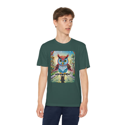 Cycling Owl Youth Competitor Tee – Urban Adventure & Playful Energy
