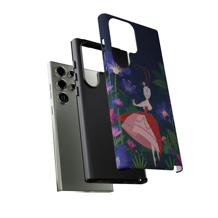 🌺✨ The Lady Of The Starlit Enchanted Garden Phone Case – Art Deco Floral Fantasy