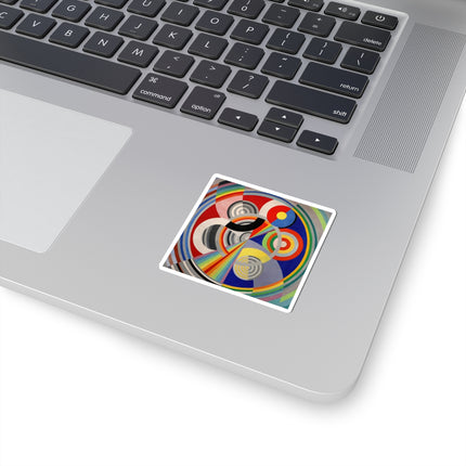 Rythme No. 1 by Robert Delaunay Kiss-Cut Stickers (4 Sizes)