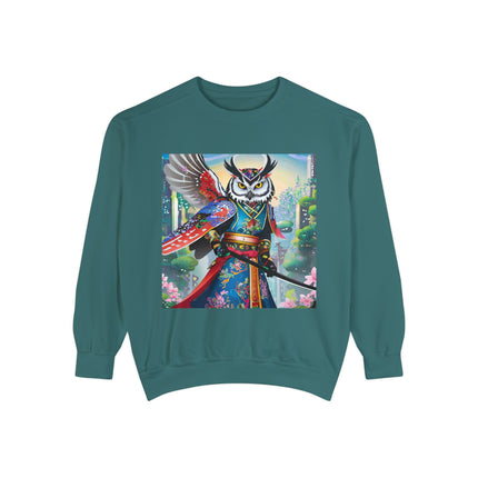 Cyberpunk Samurai Owl Sweatshirt