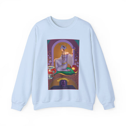 February & Amethyst (from the Gem Series) by Sofia Chiostri Heavy Blend™ Crewneck Sweatshirt