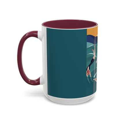 Summer Splash Colorful Mugs – Retro Beach Joy & Carefree Summer Vibes
