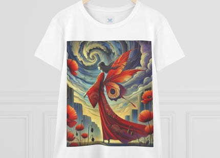 The Poppy Fairy in the Wind Cotton Tee
