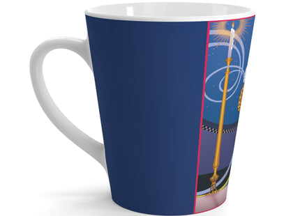 Smoke and Secrets: A Glamorous Encounter in Prohibition Era Latte Mug
