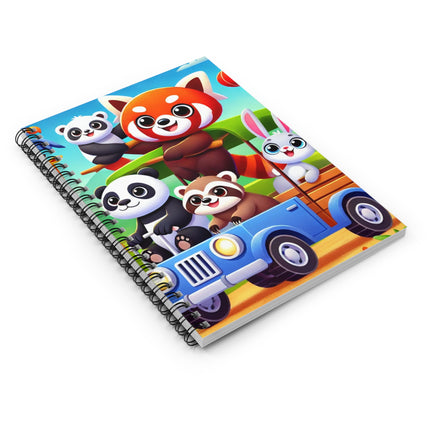The Safari Friends on the Move Spiral Notebook – Ruled Line