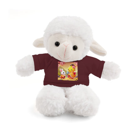 Whimsical Springtime Exchange Stuffed Animals with Tee