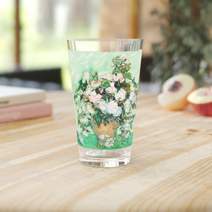 Roses by Vincent Van Gogh Glass, 16oz