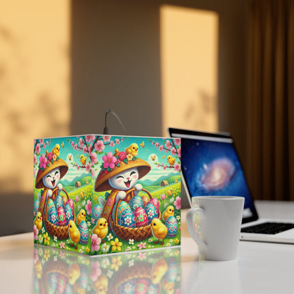 Geisha Kitten’s Easter Delight Light Cube Lamp