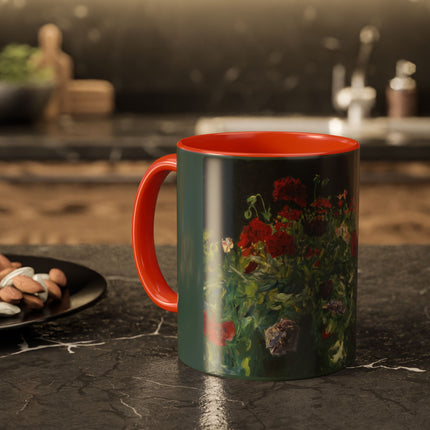 A Study of Poppies for Carnation, Lily, Lily, Rose by John Singer Sargent Colorful Mugs (11oz, 15oz)
