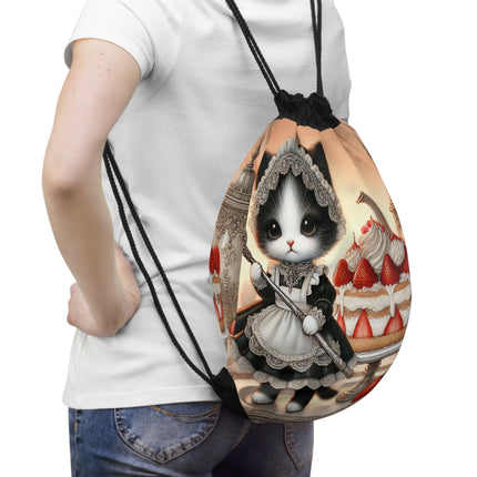 The Patisserie Kitten Drawstring Bag – Sweet Charm & Storybook Delight
