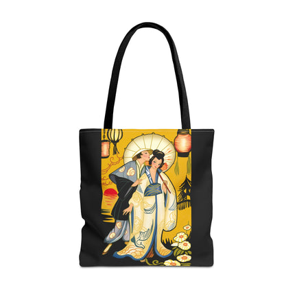 Golden Embrace Tote Bag (AOP)