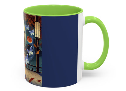 Court Magician with Ghost Butterflies Colorful Mugs (11oz, 15oz)