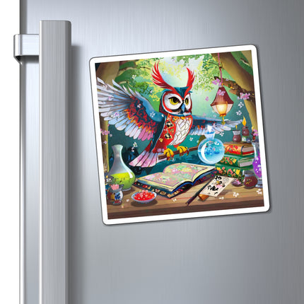 Owl's Magical Workshop Magnet (3 Sizes)
