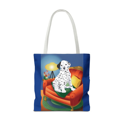 A Dalmatian's Cozy Corner Tote Bag (AOP)