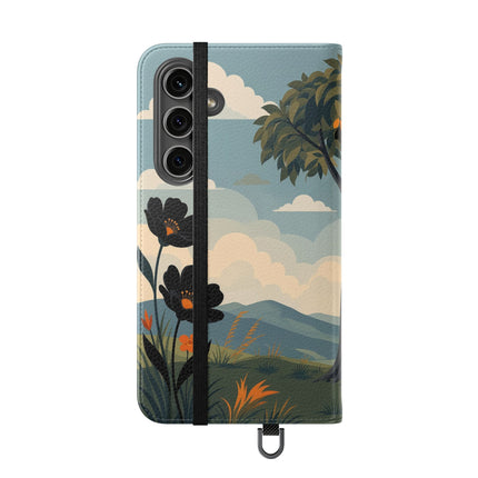 🌳🌺 The Ladies Of The Garden Swing Flip Case – Art Deco Floral Adventure