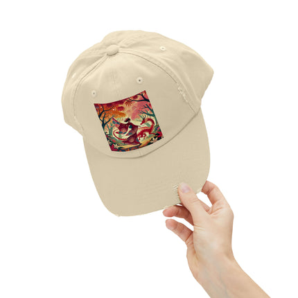 The Dragon Fairy’s Dance Unisex Distressed Cap