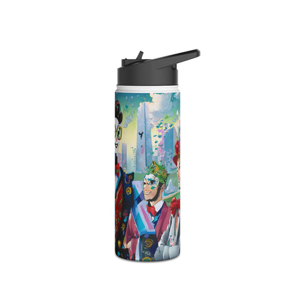 Cyber Punk Robots Stainless Steel Water Bottle