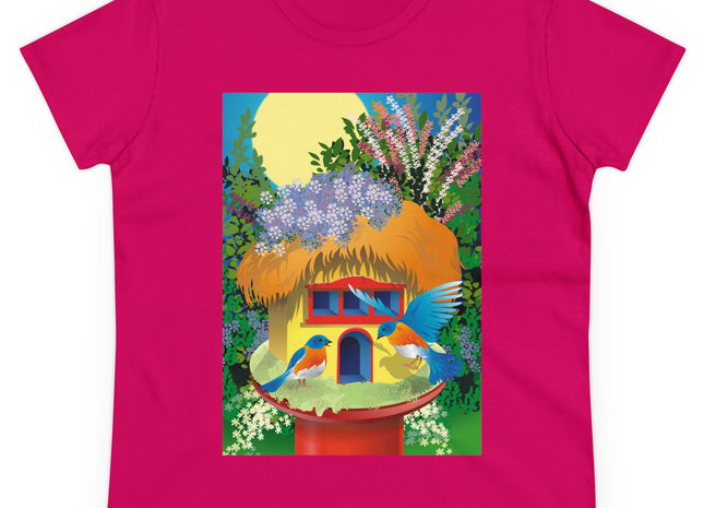 Birdhouse Haven Women's Midweight Cotton Tee