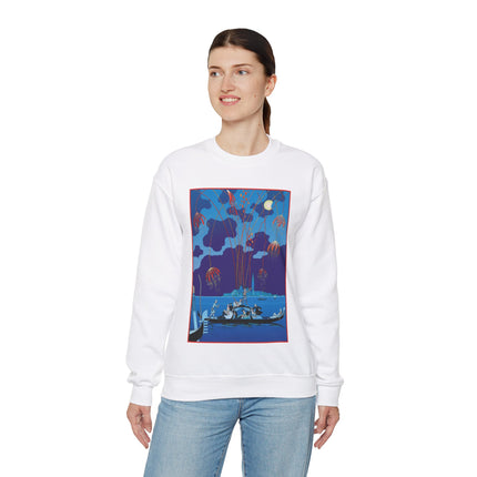 Fireworks in Venice by George Barbier Heavy Blend™ Crewneck Sweatshirt