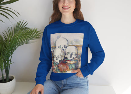 The Three Skulls by Paul Cézanne Unisex Heavy Blend™ Crewneck Sweatshirt