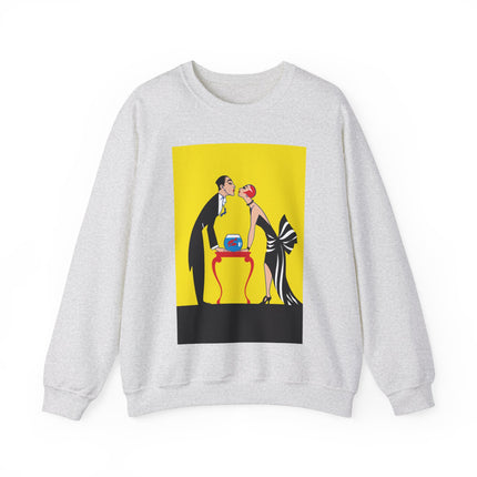 A Moment of Elegance: A Passionate Embrace Amidst Golden Splendor Heavy Blend™ Crewneck Sweatshirt