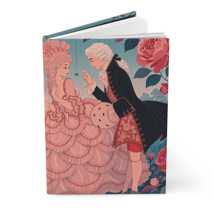 🌹💗 The Lady Of The Rose Garden Courtship Hardcover Journal – Art Deco Romantic Elegance
