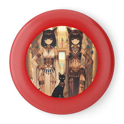 Egyptian Priestess Cats Wham-O Frisbee – Sacred Guardians & Desert Power