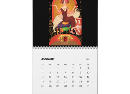 Celestial Jewels: The Zodiac Birthstone Art Wall Calendars (2026)